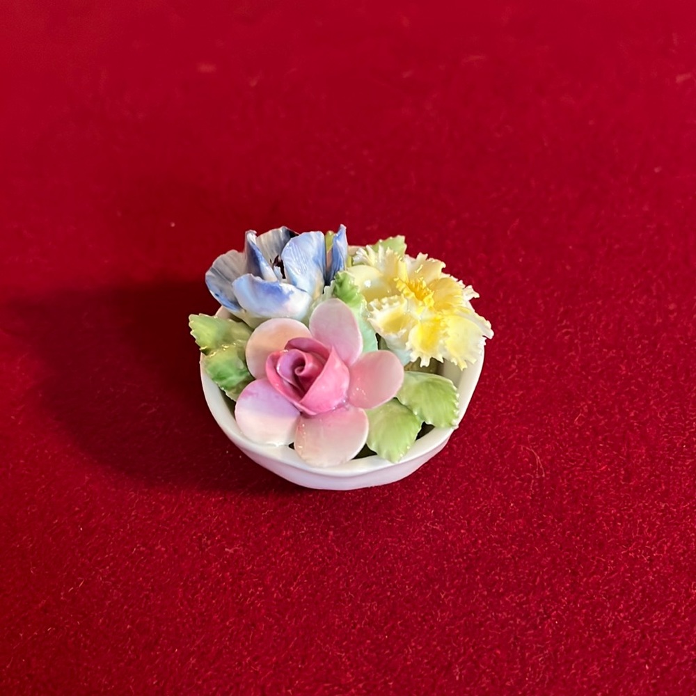 Royal Doulton bone China floral basket
